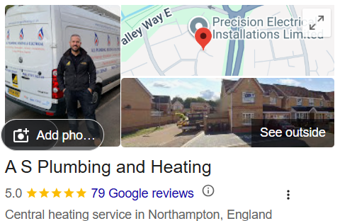 A S Plumbing and Heating Google Business Profile