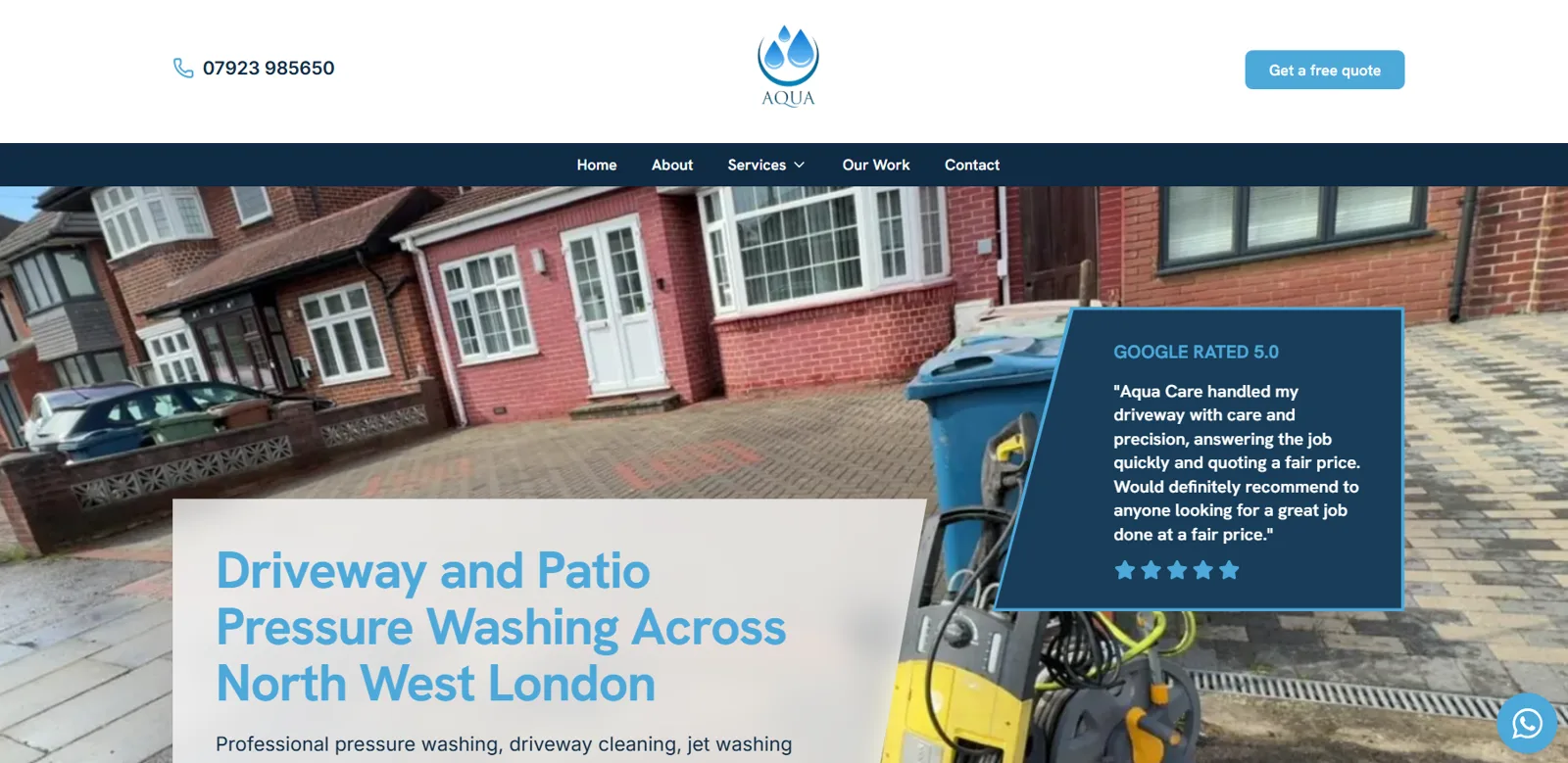 Aqua Care website
