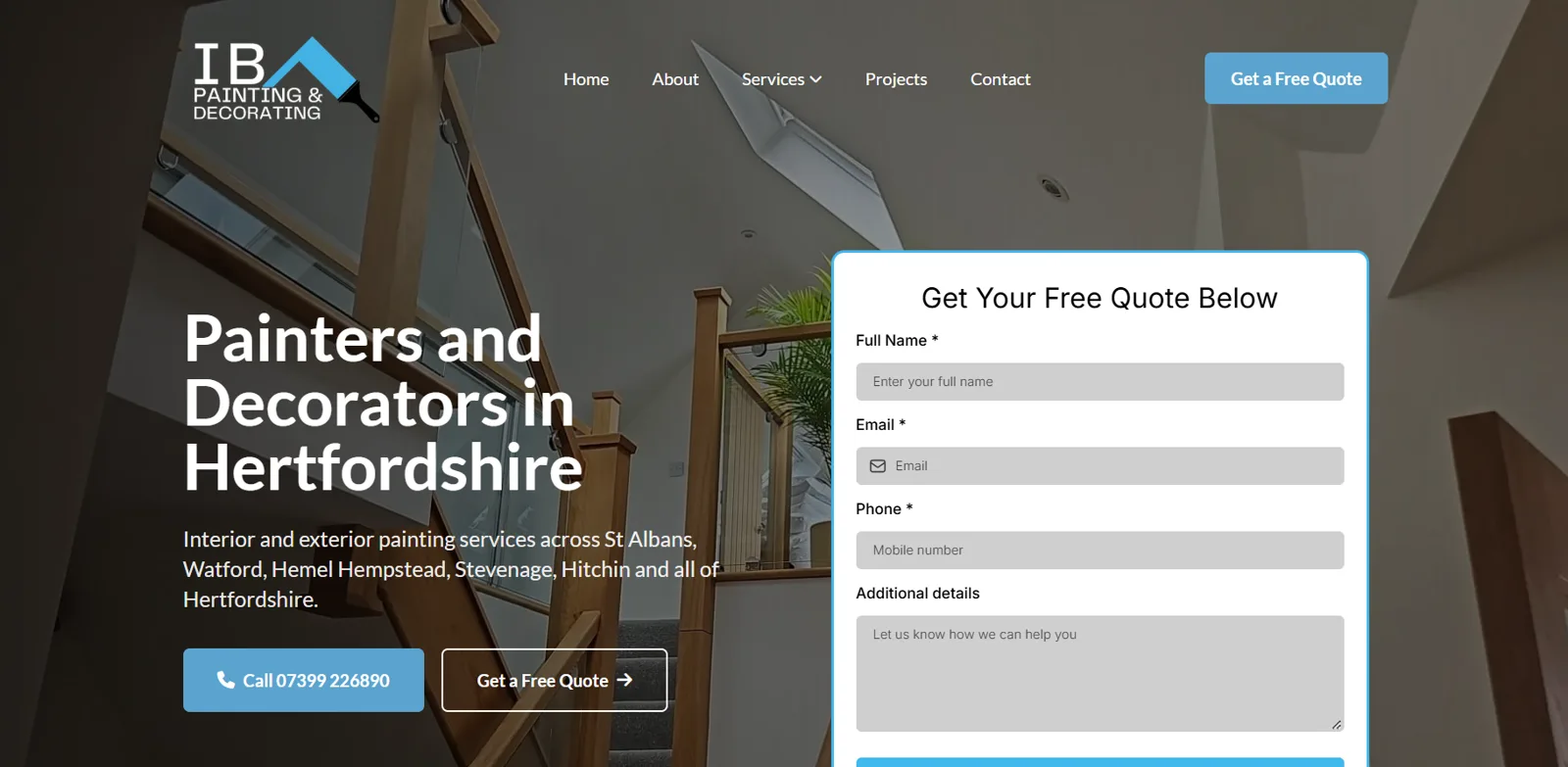 IB Painting and Decorating website